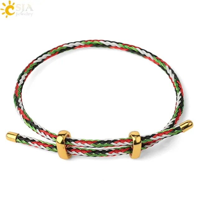 Cute and colorful threaded bracelet