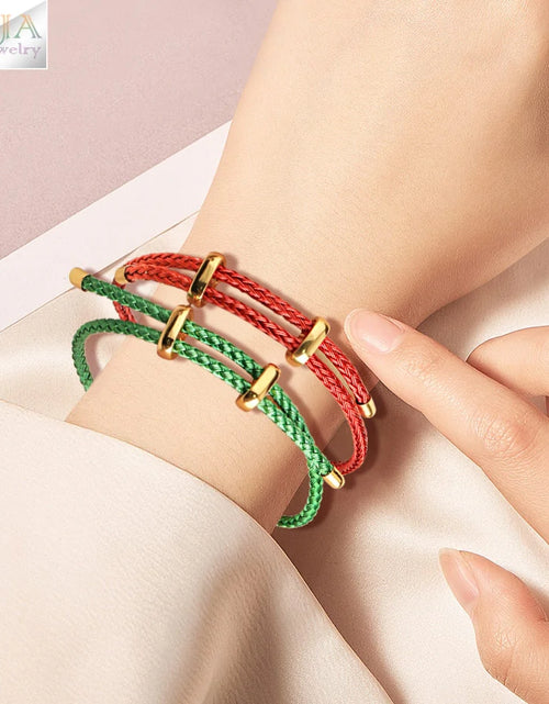 Load image into Gallery viewer, Cute and colorful threaded bracelet
