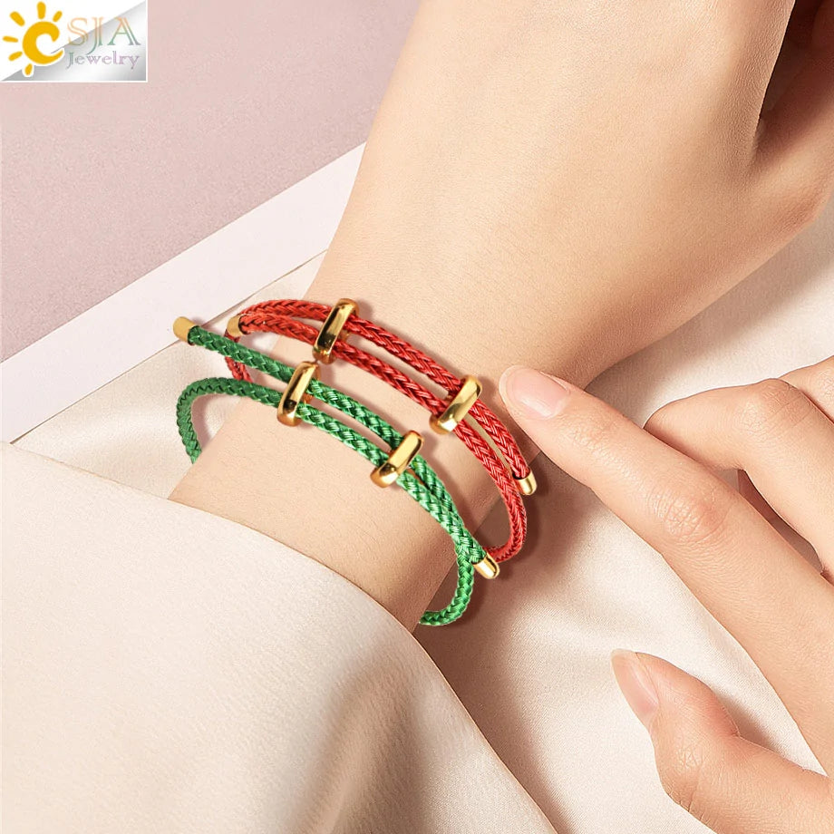 Cute and colorful threaded bracelet